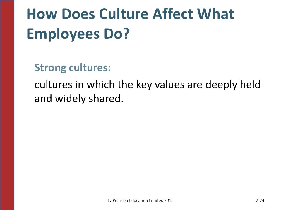 How culture affects organisation